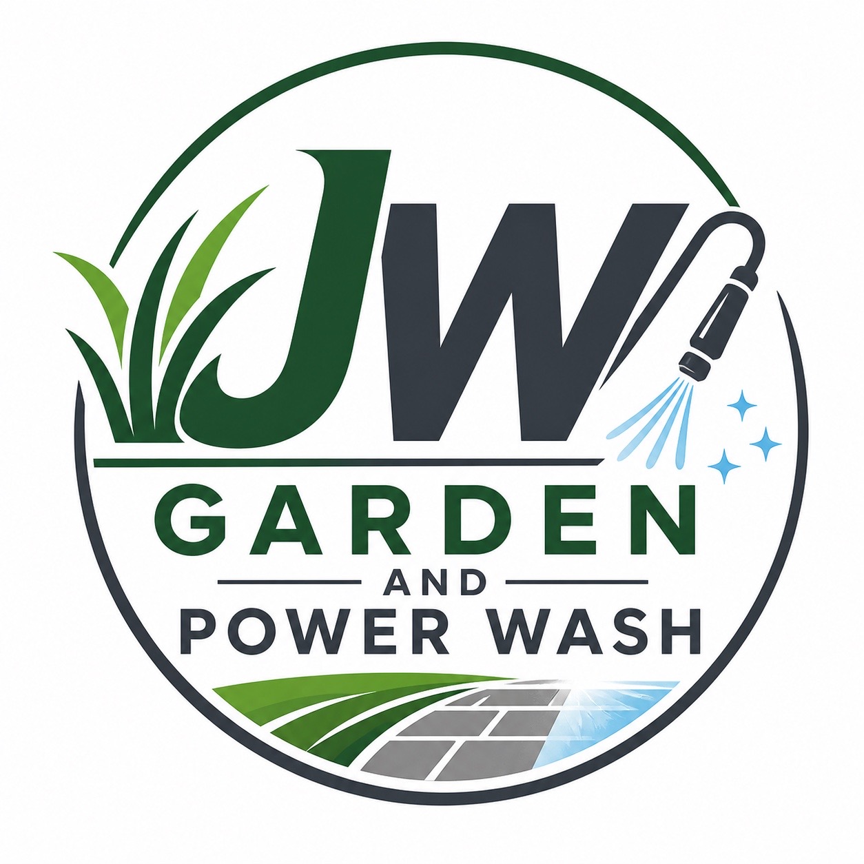 JW Garden and Power Wash Logo
